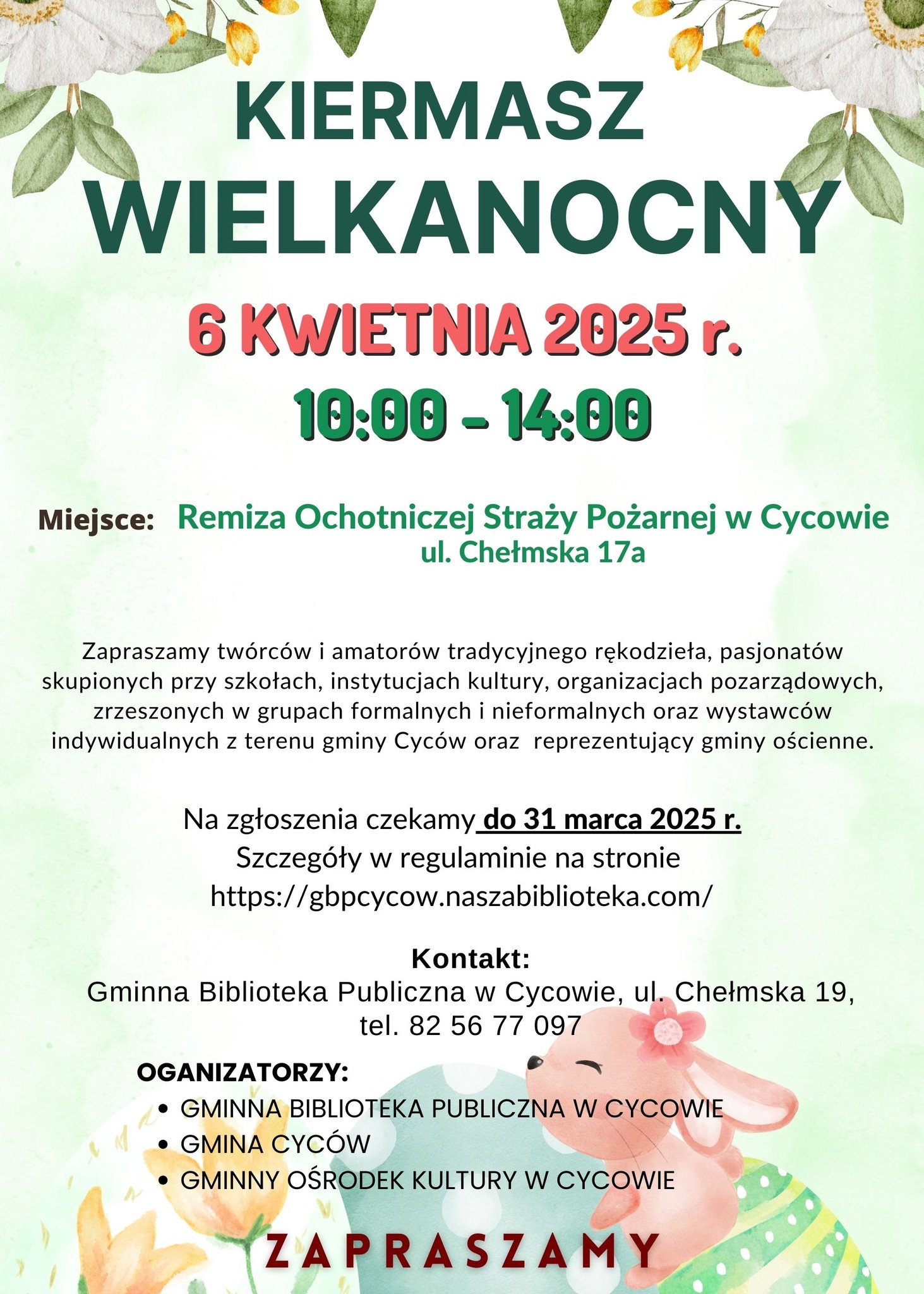 2025 04 06 Cycow Kiermasz Wielkanocny
